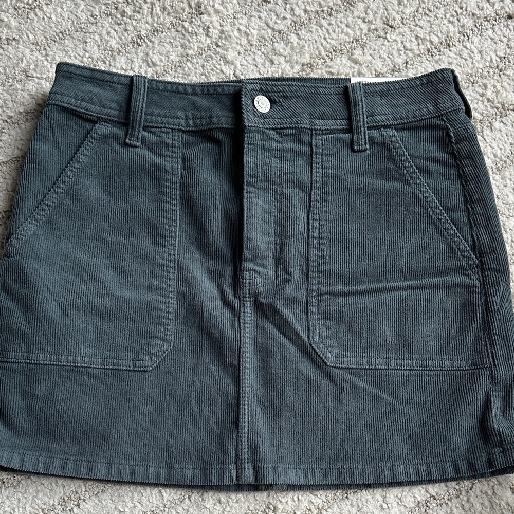 American Eagle Outfitters Teal Corduroy Mini Skirt